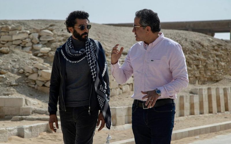 وزير السياحة والآثار يلتقي بخالد النبوي لتصوير فيلم ترويجي عن الحضارة المصرية (صور)