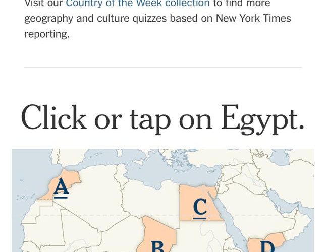 نيويورك تايمز تعرض اختبارات مشوقة لتعريف أطفال العالم بمصر